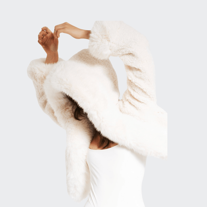 Levoire | Manteau En Fausse Fourrure Avec Capuche