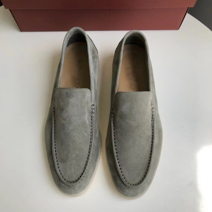 Levoire | Chic Mocassins FR Homme Au Design Classique Vert gris