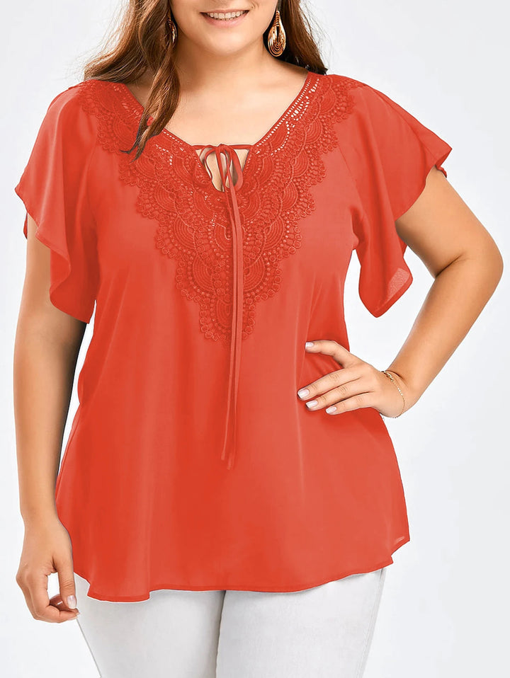 Levoire | Femke Plus-Size Top - Confortable Et Élégant Orange