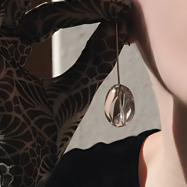Levoire | Fabrication De Vin Boucles D'Oreilles En Cristal Gris