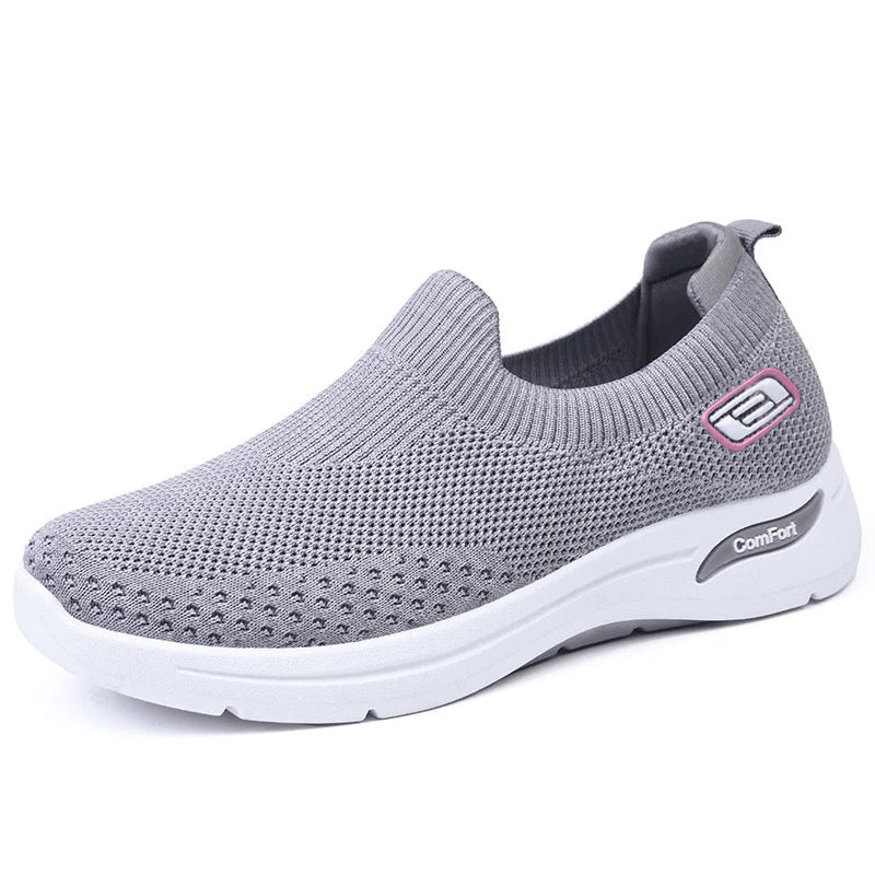 Levoire | Chaussures Respirantes Pour Femme - À Enfiler Gris