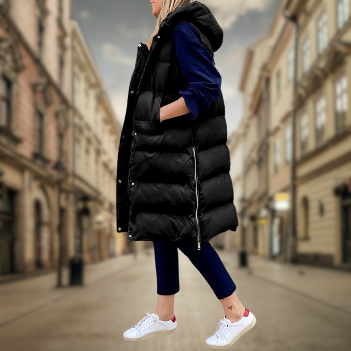 Levoire | Gilet long à la mode Nero