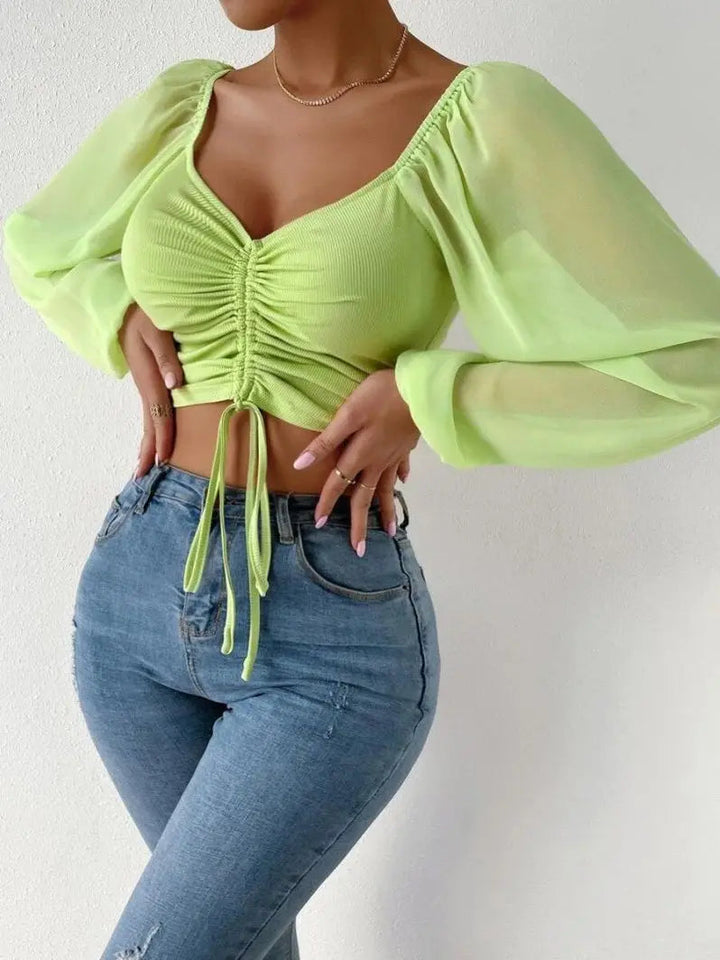 Levoire | Evaelle Top - Sexy & Tendance Vert clair