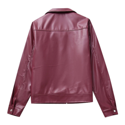 Levoire | Luxurise Veste En Cuir Rouge
