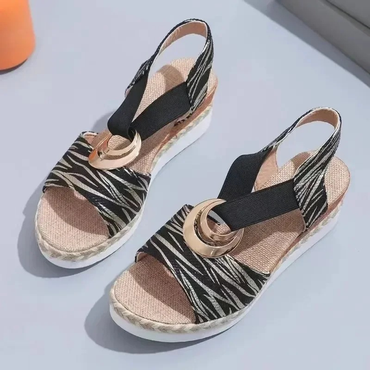 Levoire | Sandales Espadrilles Élégantes Avec Des Sangles Texturées