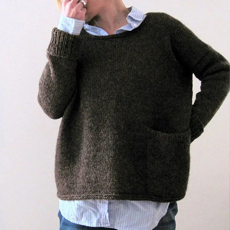 Levoire | Pull Élégant À Manches Longues Et Poches