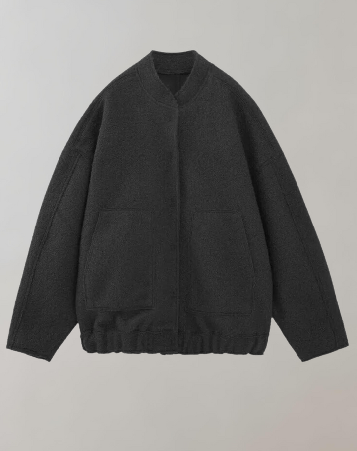 Levoire | Veste Bomber Surdimensionnée Pour Un Style Décontracté Noir