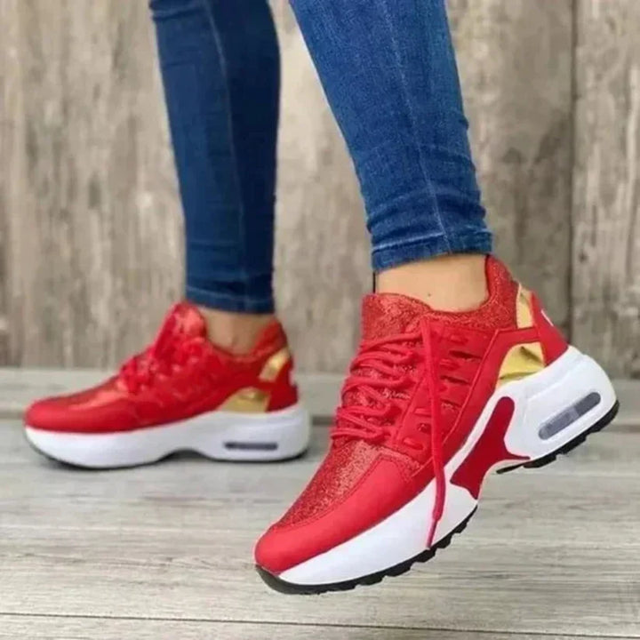 Levoire | Baskets Sportives Bicolores Tendance Rot