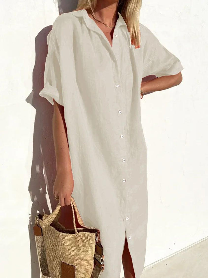 Levoire | Robe De Loisir Pour Femmes Manches Longues, Coupe Décontractée Abricot