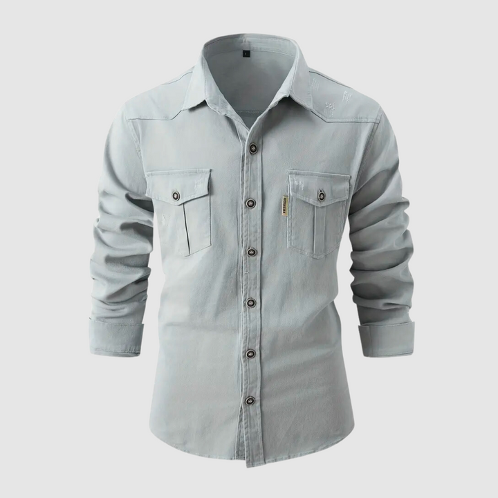 Levoire | Elegant Shirt With A Modern Charm Gris