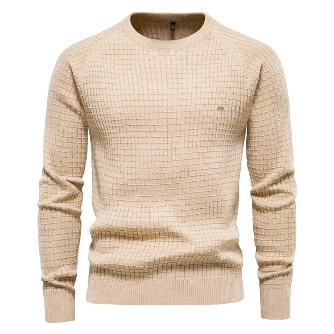 Levoire | Pull Homme Col Rond Nick Abricot