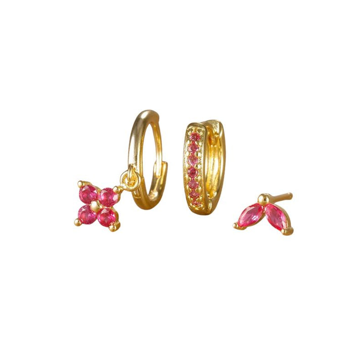 Levoire | Boucles D'Oreilles Kukka Rvs Or Rosa
