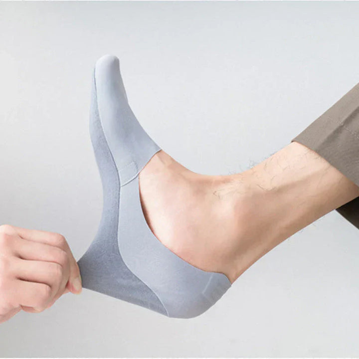 Levoire | Les chaussettes qui ne glissent pas Bleu-gris (5 paires) 37 à 44