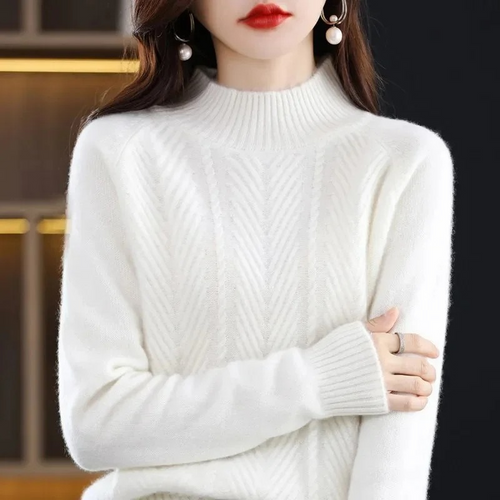 Levoire | Kashmir Pull Femme Col Montant Élégant Et Chaud Pull