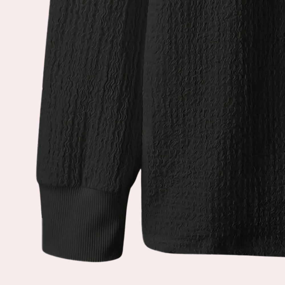 Levoire | Chauffant Pull FR Hommes Noir Blanc