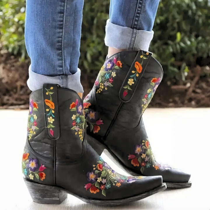 Levoire | Bottes De Cowboy Vintage Imperméables Noir