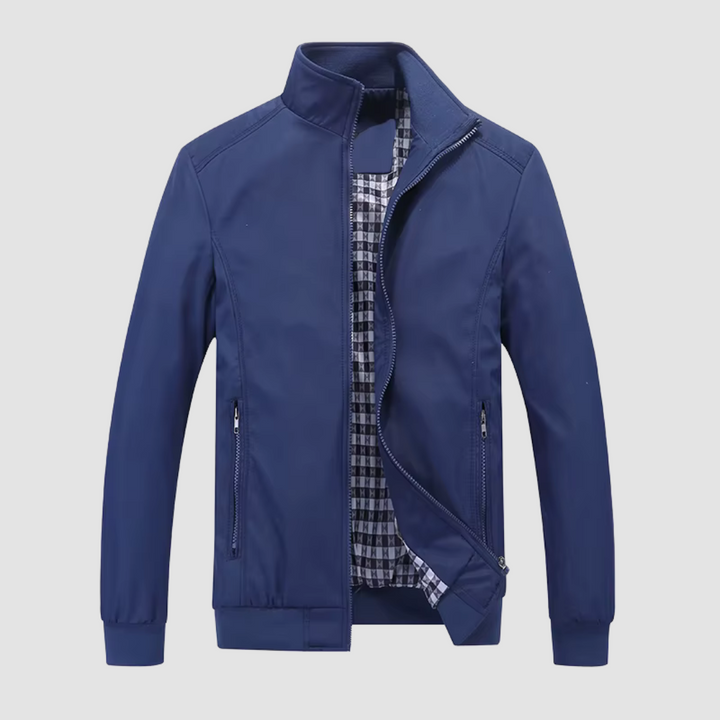 Levoire | Veste Bomber Avec Poches Pour Hommes Bleu marine
