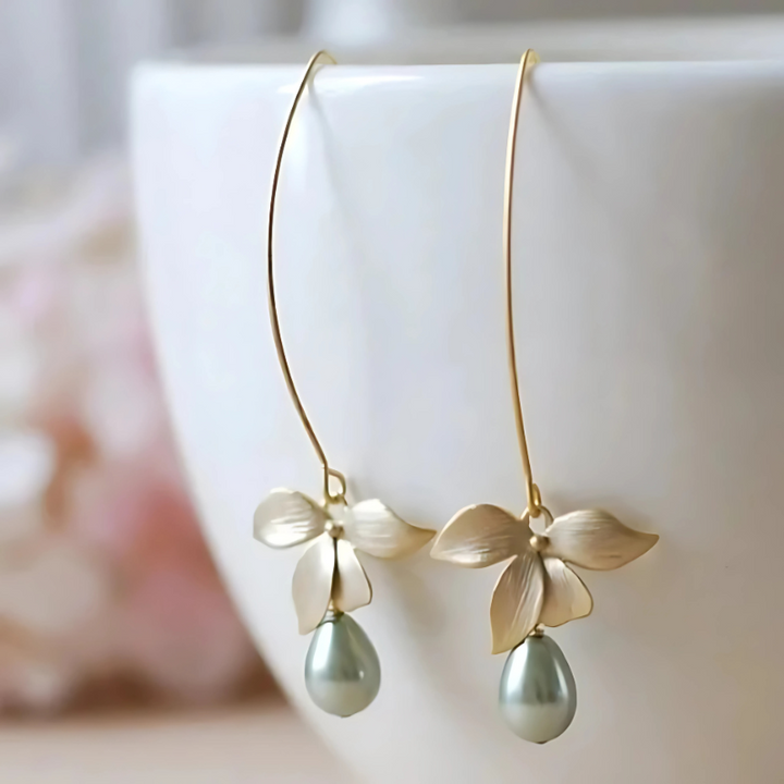 Levoire | Élégants Pendentifs Boucles D'Oreilles Tipan Set Or 6,4 cm