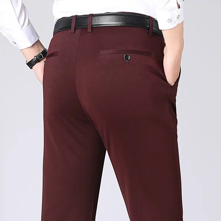 Levoire | Stretch Pantalon Hommes Sit Inconfortable Rot
