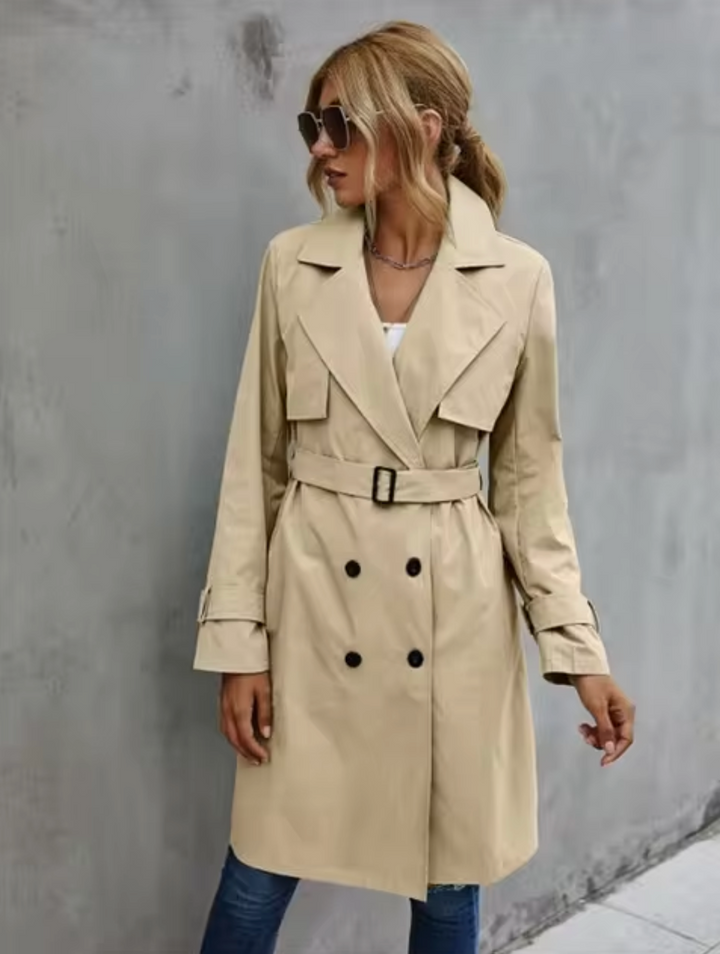 Levoire | Manteau Mi-Long Pour Les Jours Frais Khaki