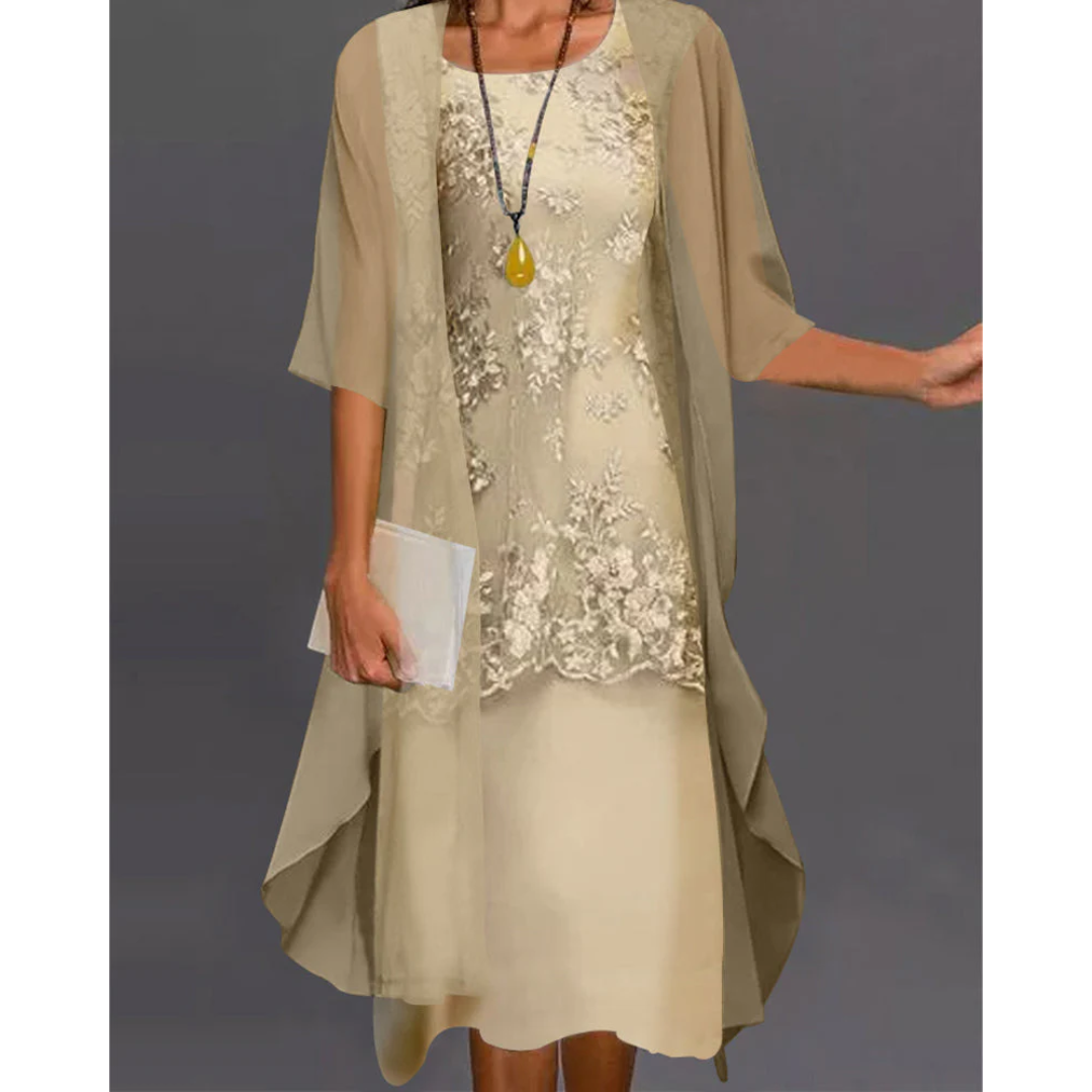 Levoire | Robe Midi Pour Femmes Jaune