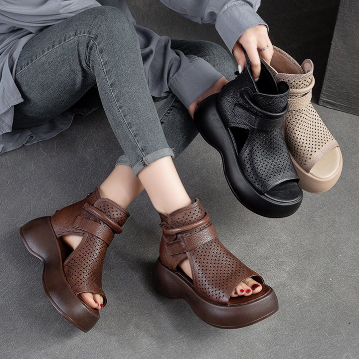 Levoire | Cuir Sandales Avec Semelle Orthopédique
