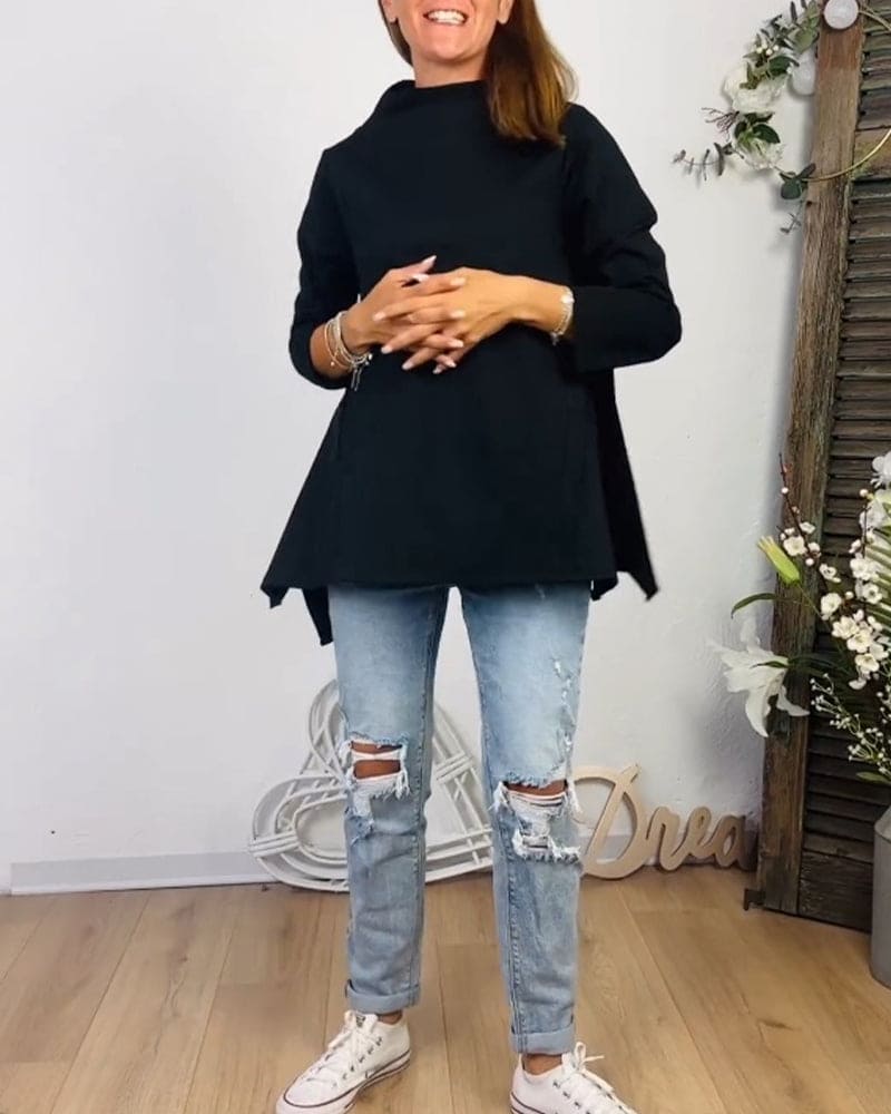 Levoire | Blouse Avec Encolure Arrondie Et Manches Longues