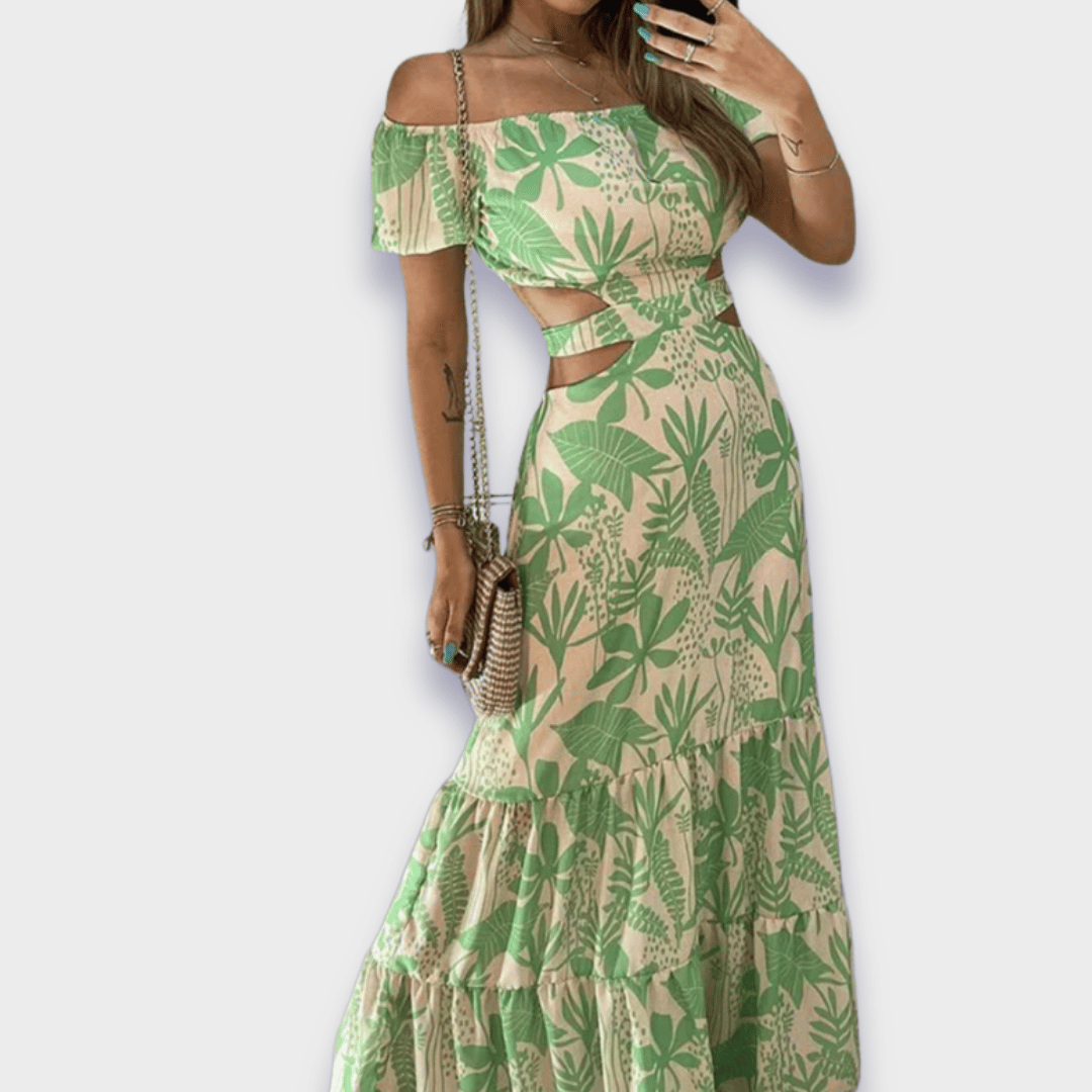 Levoire | Robe Ajustée En Tissu Premium Vert