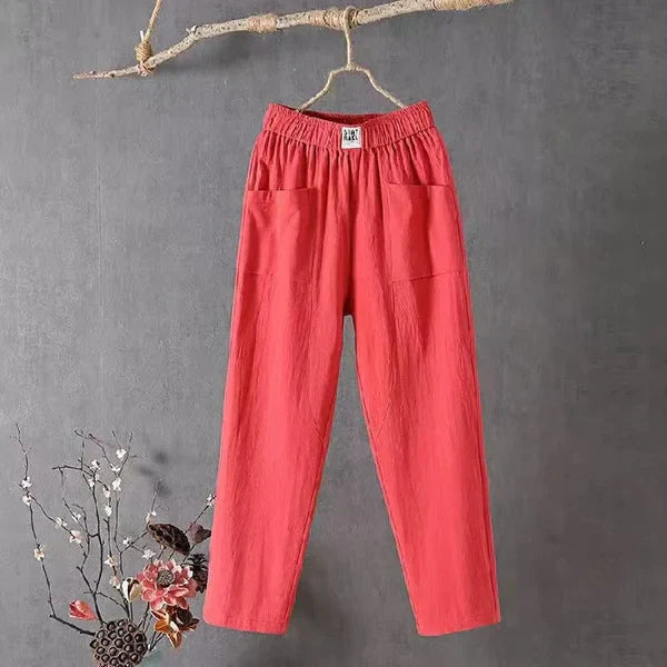 Levoire | Pantalons larges pour femmes Rouge