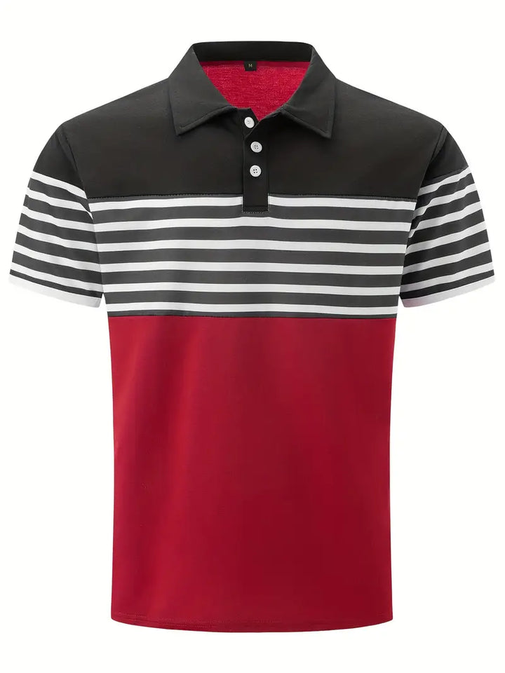 Levoire | Chemise Décontractée Rayée Manches Courtes