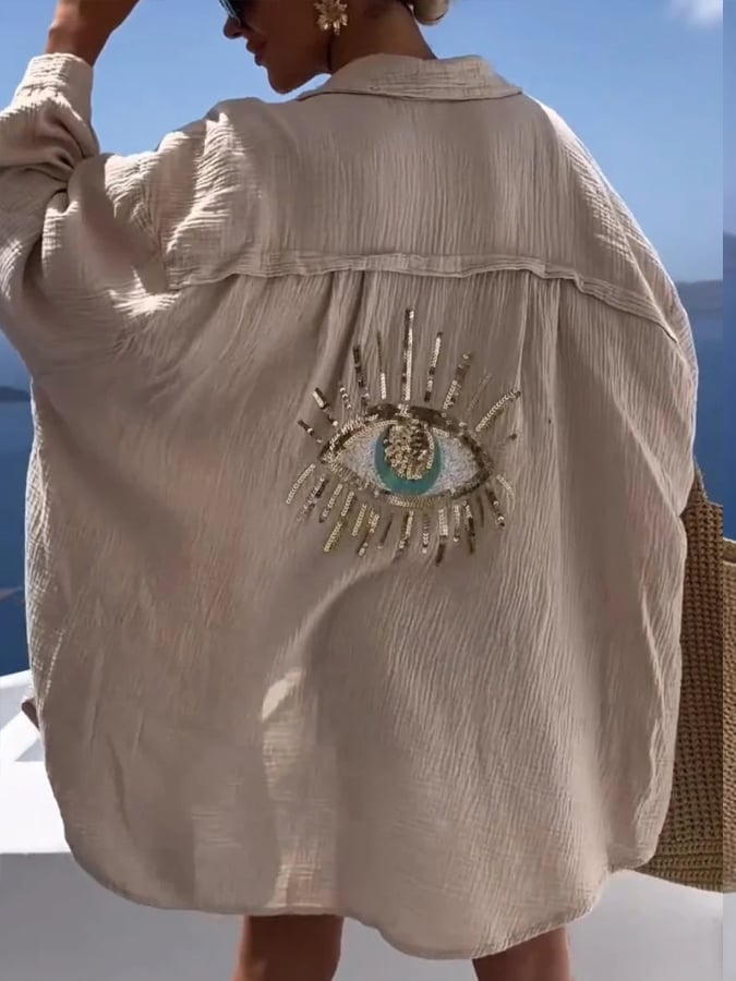 Levoire | Élégante chemise de loisirs Abricot