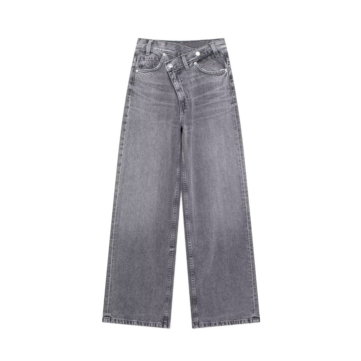 Levoire | Croisé Et Détendu Jeans Gris