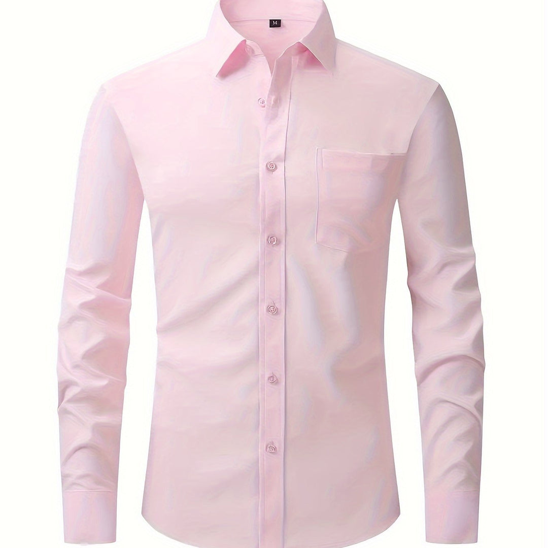 Levoire | Chemise Pour Homme Unie Avec Col Retourné