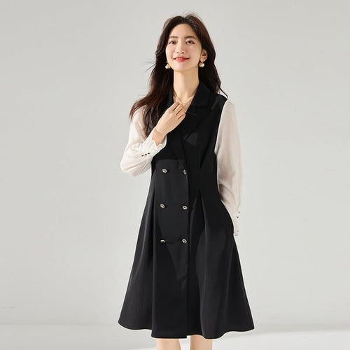 Levoire | Robe polyvalente avec un col en V moderne et une ceinture