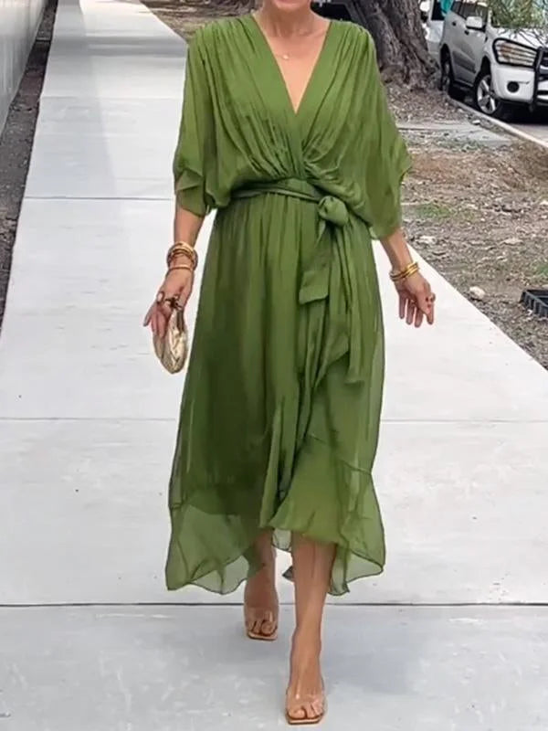 Levoire | Robe D'Été Élégante Et Confortable Pour Femmes Vert