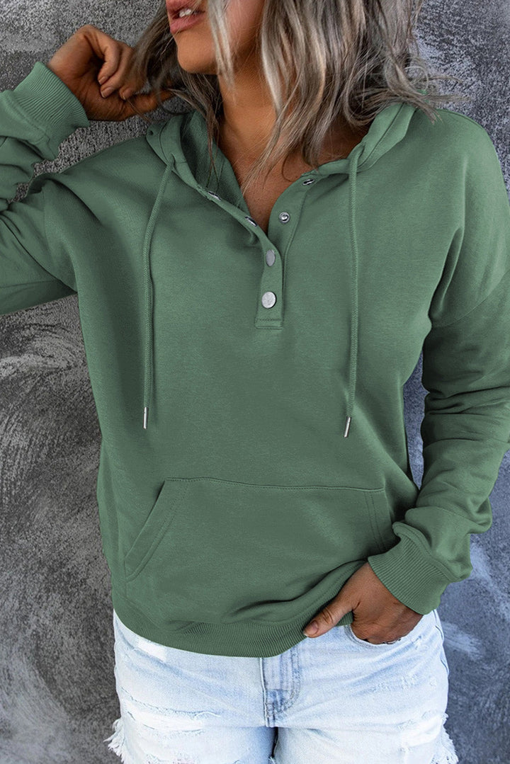Levoire | Sweat À Capuche En Fleece Avec Détails En Bouton