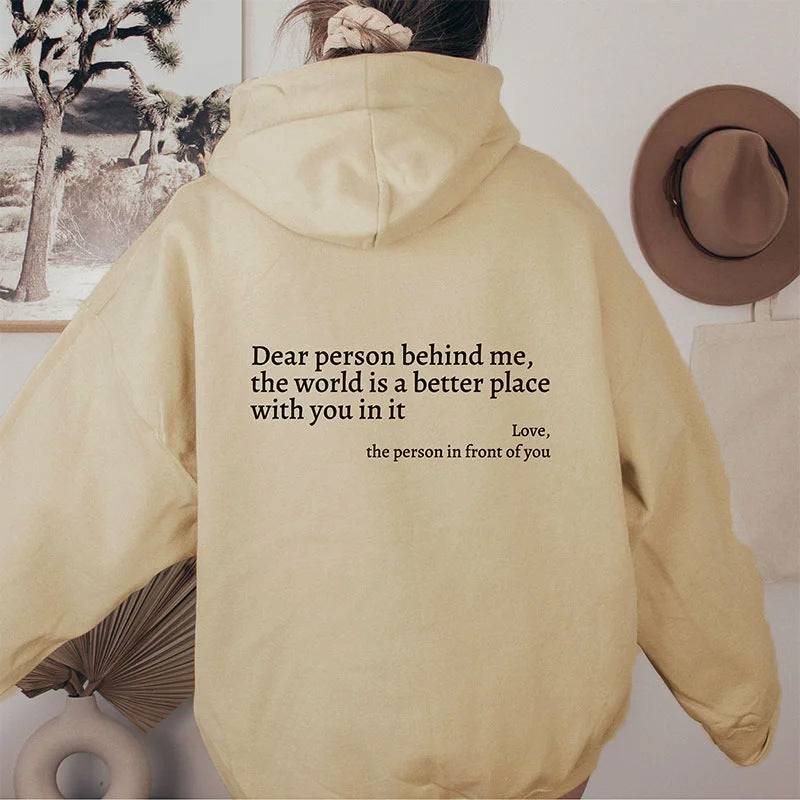Levoire | Cher Personne Sweat À Capuche Beige