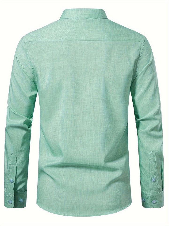 Levoire | Chemise Décontractée Légère À Manches Longues Pour Hommes