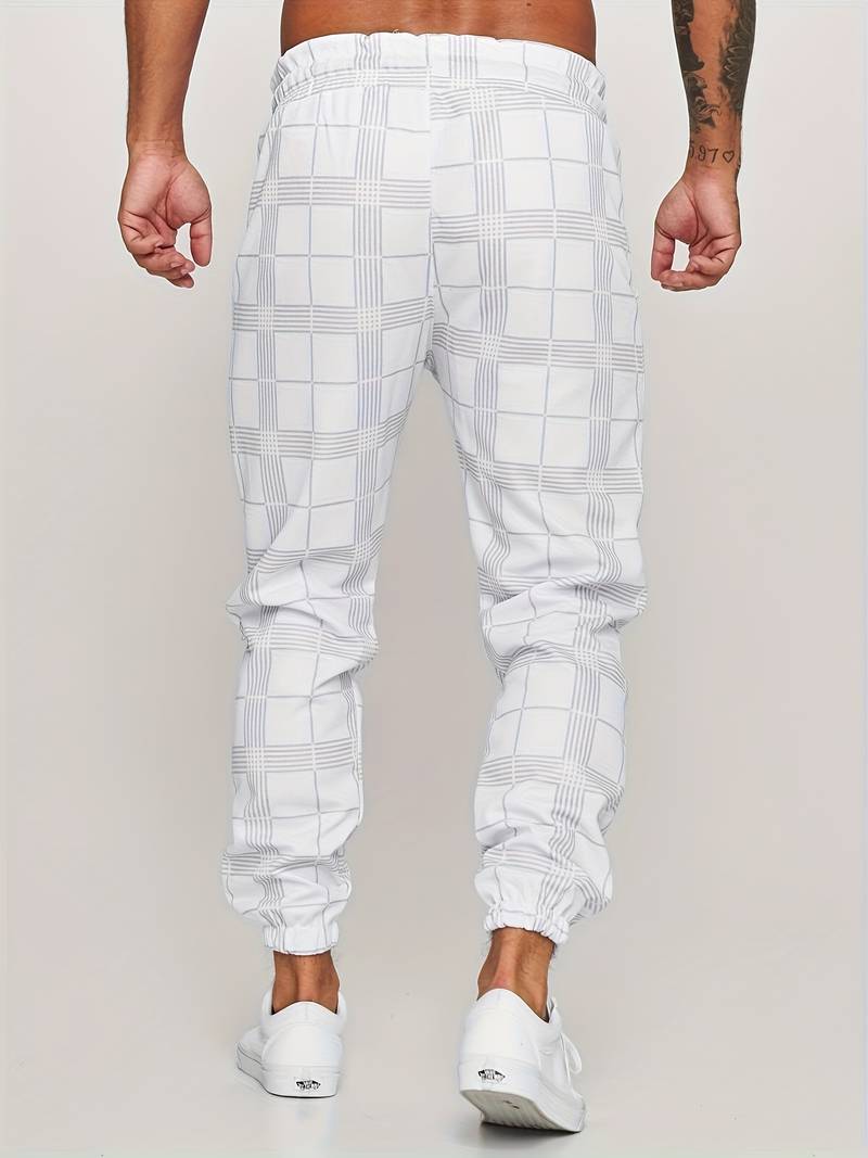 Levoire | Pantalons de loisirs à carreaux pour hommes