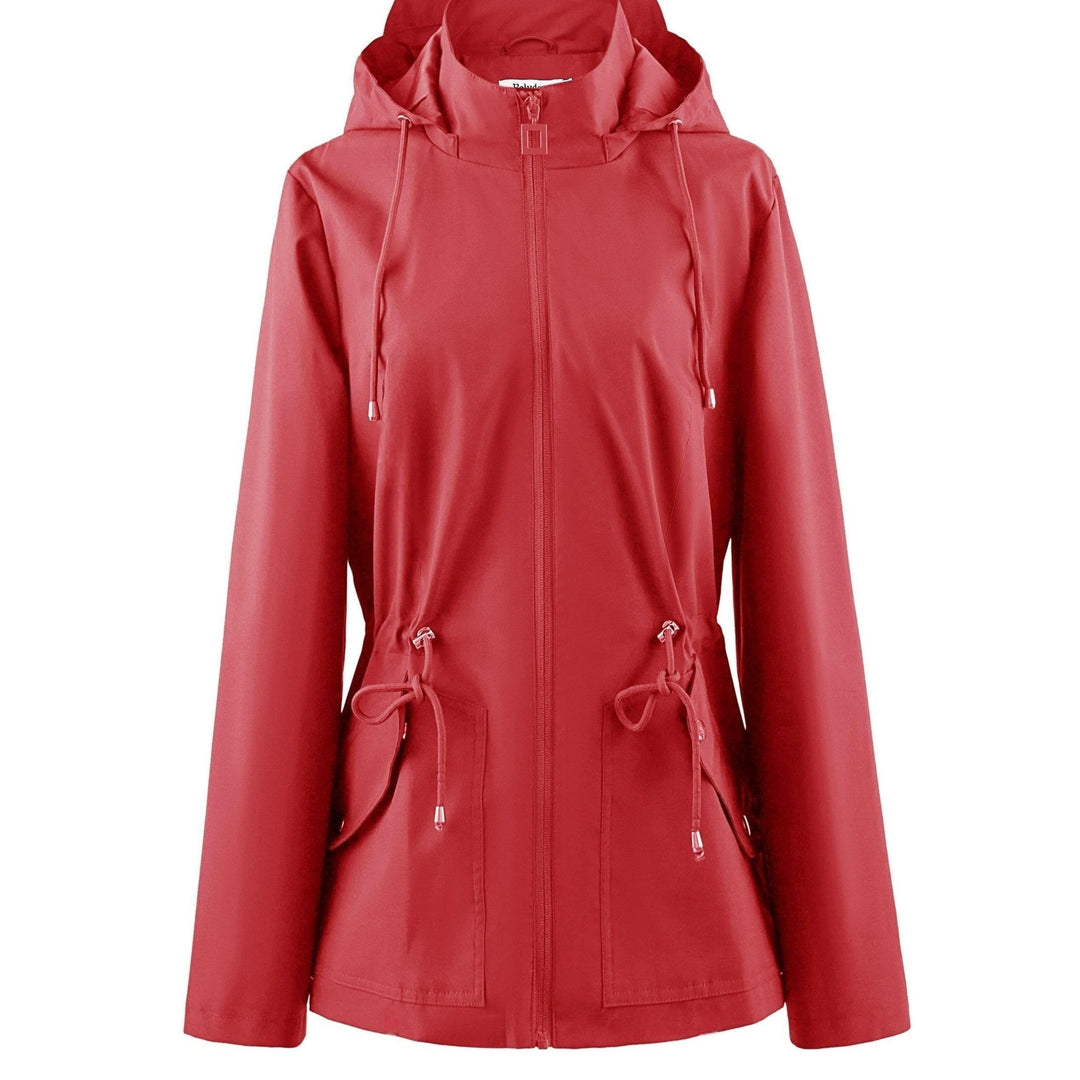 Levoire | Veste De Printemps Et D'Automne À Capuche Imperméable À Taille Empiriques