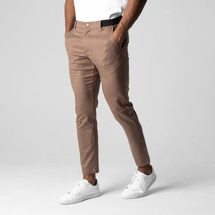 Levoire | Pantalons Chino Élastiques Braun