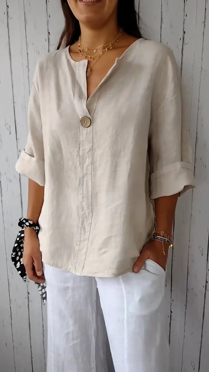 Levoire | Robe satinée élégante Beige