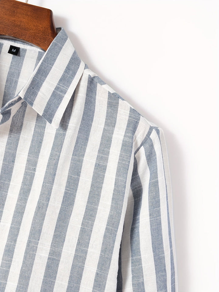 Levoire | Chemise Homme Rayée Avec Revers