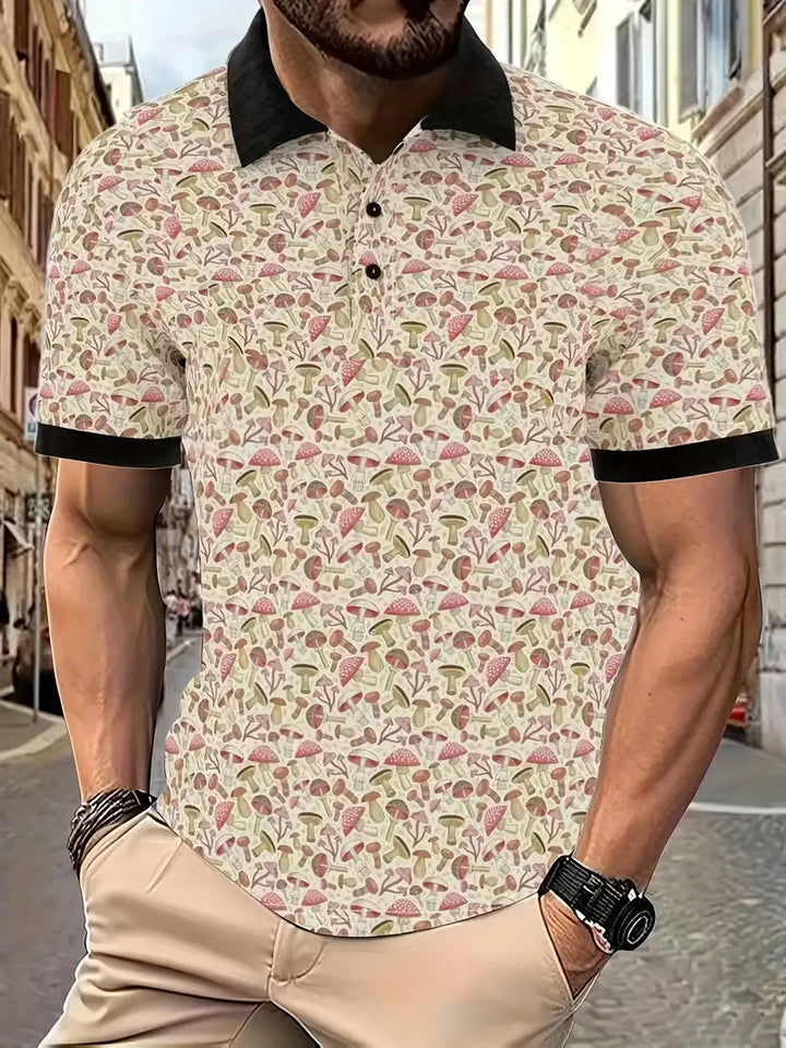 Levoire | Chemise Manches Courtes Imprimé Décoratif Couleur mixte