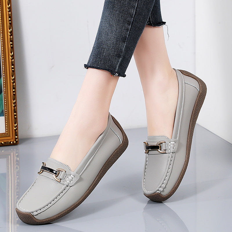 Levoire | Mocassins Plats Confortables Pour Femmes Avec Lacets Raumgrey 37