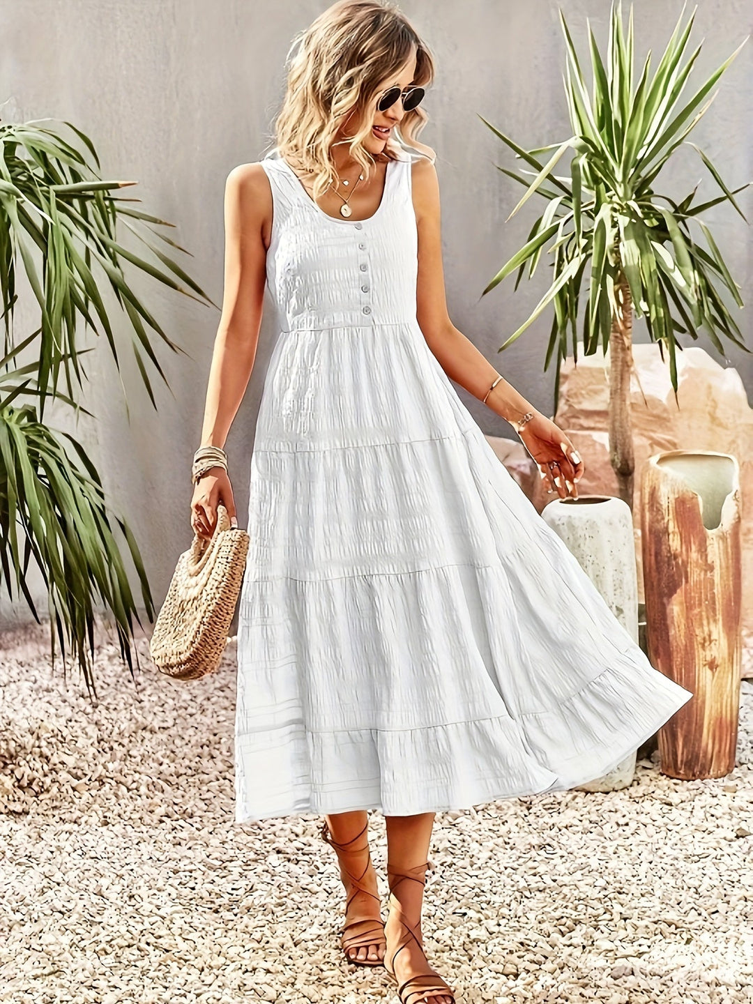 Levoire | Ourlet à volants avec poche Tank Robe femme