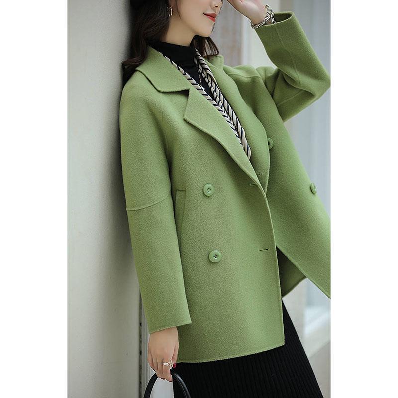 Levoire | Manteau En Laine Long Pour Femmes Vert - Pas en stock