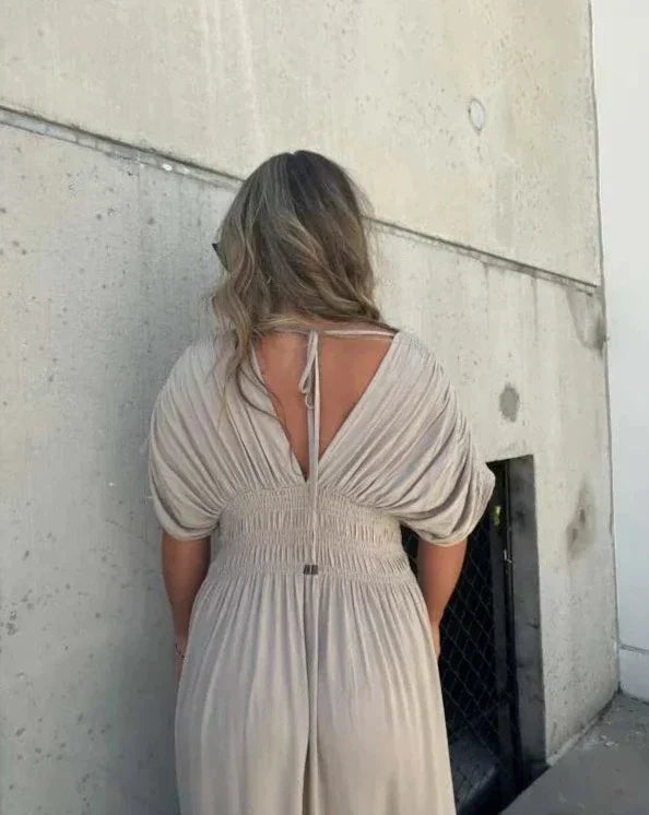 Levoire | Robe Maxi Décolletée En V Sans Effort