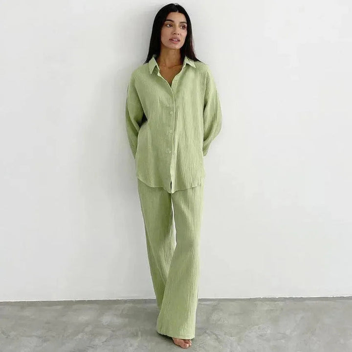 Levoire | Ensemble en coton large Vert