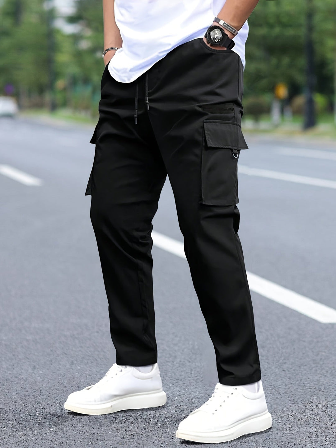 Levoire | Pantalons Cargo Pour Hommes Frais Avec De Nombreuses Poches